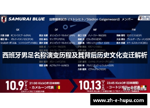 西班牙男足名称演变历程及其背后历史文化变迁解析